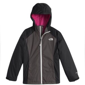 The North Face Zip-Up Jacket Black Magenta